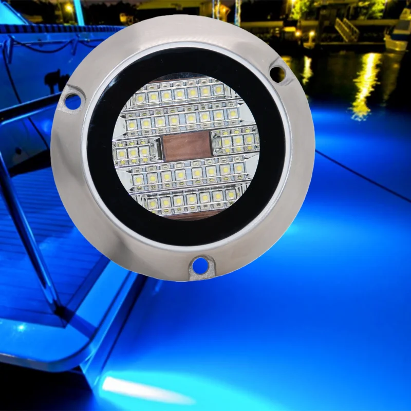 

Хорошее качество, высокая яркость, цвет включения/выключения, 60 Вт, 120 Вт, погружной океанский синий морской транец, лодка, подводная яхта, светодиодные фонари