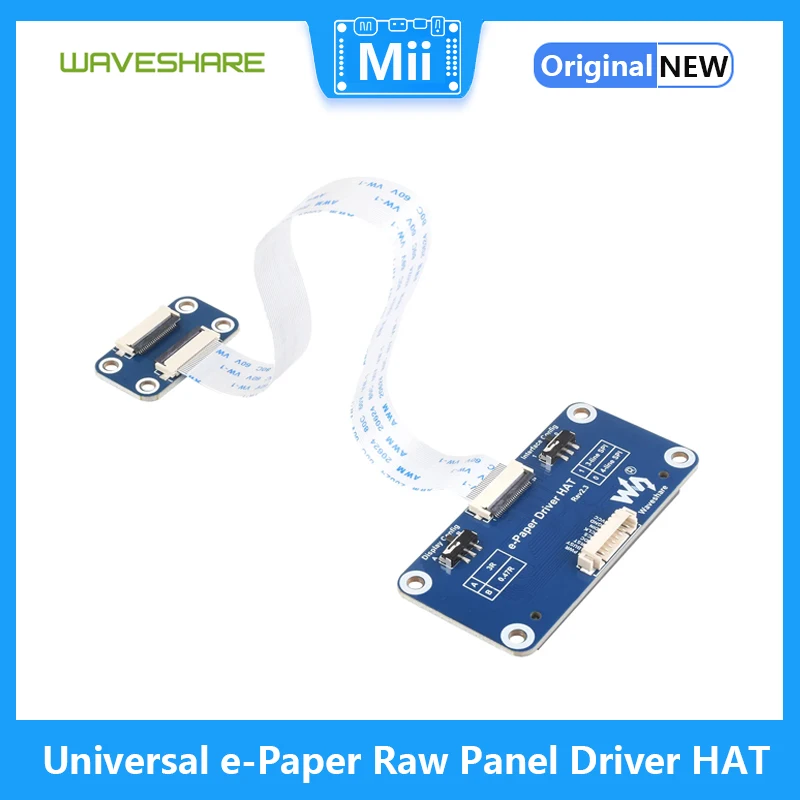 Waveshare Universal e-Paper Raw Panel Driver HAT SPI forVarious E-ink Module compatiblewith Raspberry Pi 4/3B/Zero W/Jetson Nano