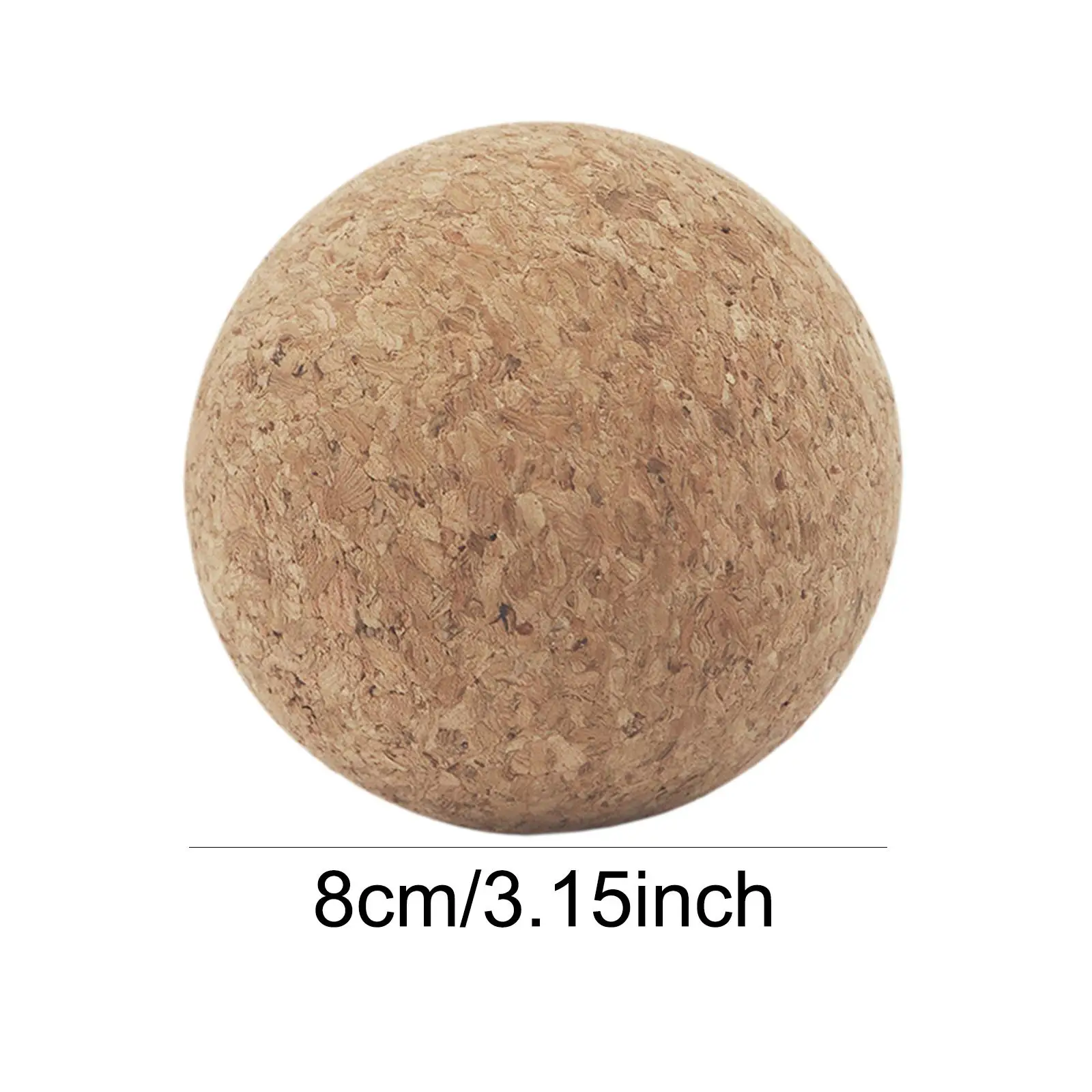 كرة تدليك الفلين أداة محمولة معدات كرة اليوغا للتدريب الرياضي المنزلي 8 سم