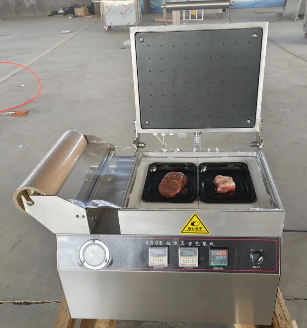 

Automatic Vacuum Skin Packaging Machine Cooked Food Sandwich Sausage Steak Packaging Sealing Machine Vacuum Packing Machines