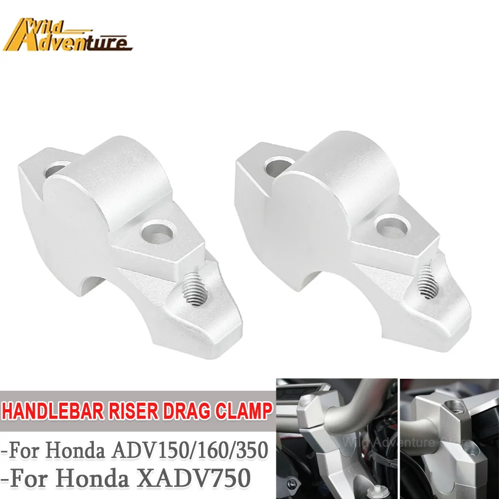 

Motorcycle Handlebar Riser 35MM Backward 10mm Handlebar Riser Drag Clamp For Honda XADV750 ADV150 ADV160 ADV350 Extend Adapter