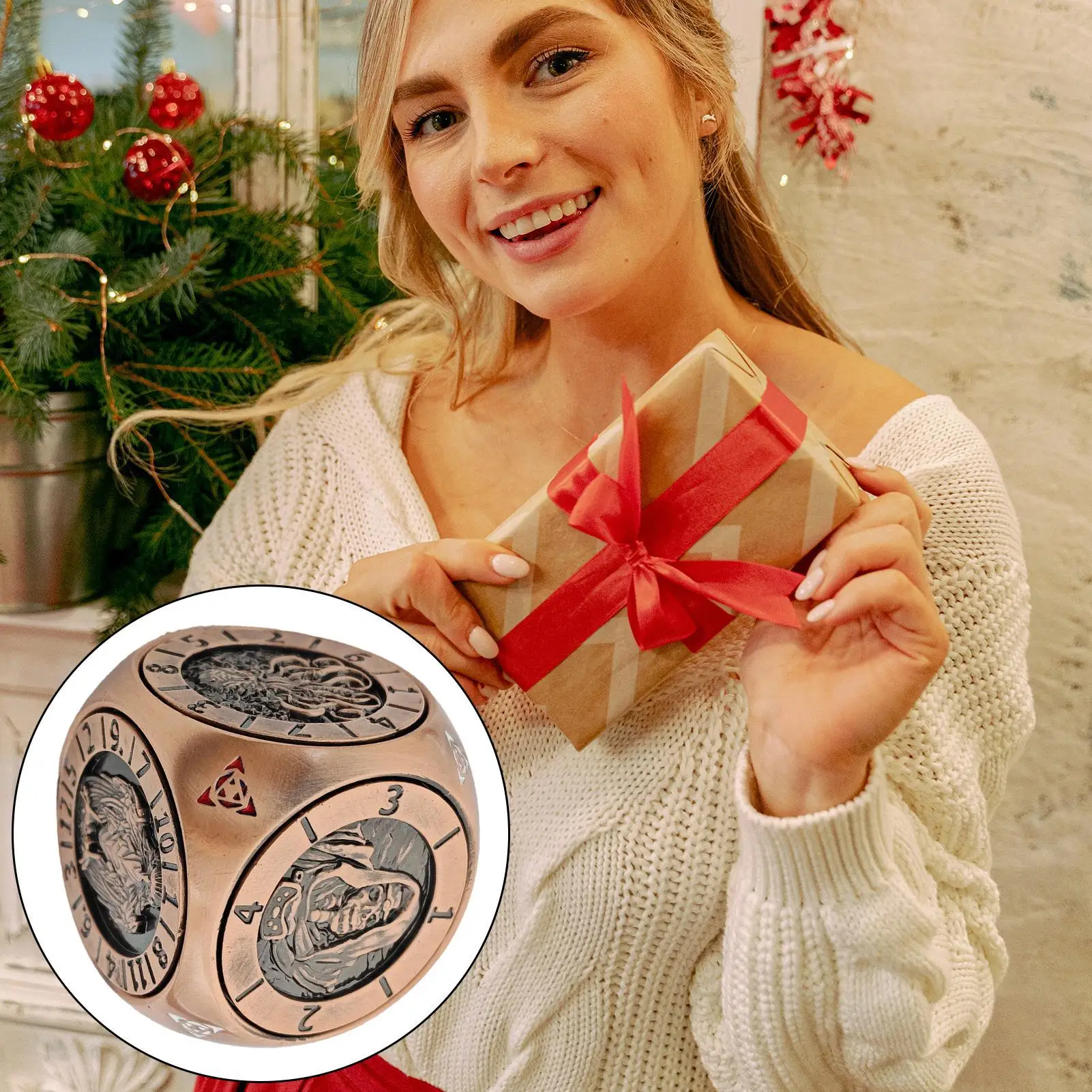 

Настольные игровые кости, многогранные металлические карманные кости-спиннеры, набор кубиков с магнитной коробкой, портативные принадлежности для сбора для развлечений