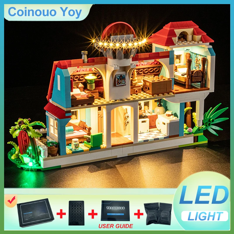 

ЛЕГКА для LEGO 43268, блок для пляжного отдыха, игрушка «сделай сам» (модель без блоков, только светодиодный светильник), набор светильников, подарок для ребенка