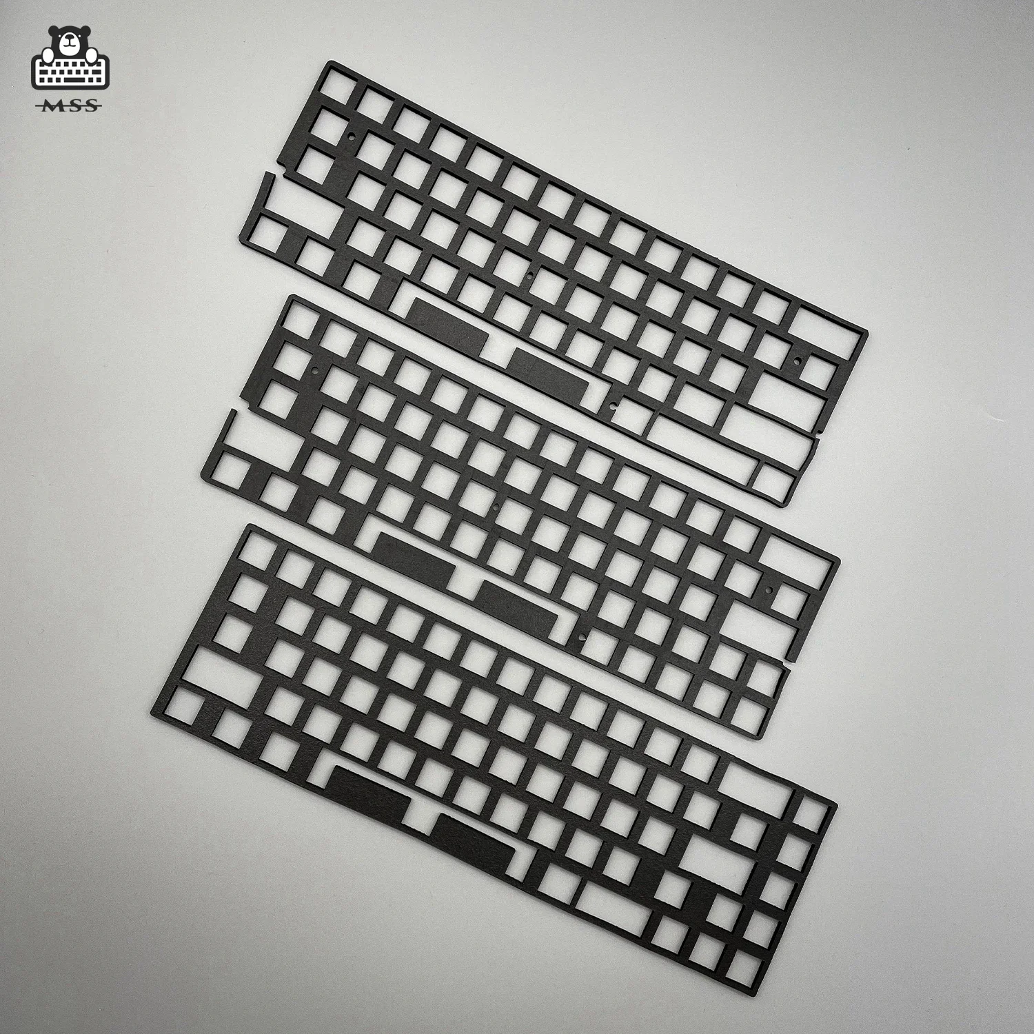 Poron-Placa de espuma para interruptor, funda para teclado, 61, 64, 68 teclas, diseño