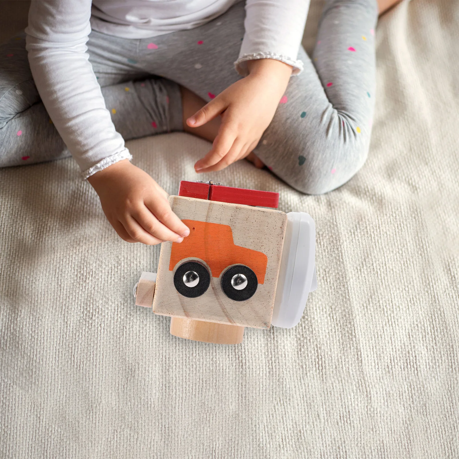 

Wooden Early Learning Busy Cube for Kids Smooth Finish Safe Design Montessori Inspired Educational Activity Center Sensory