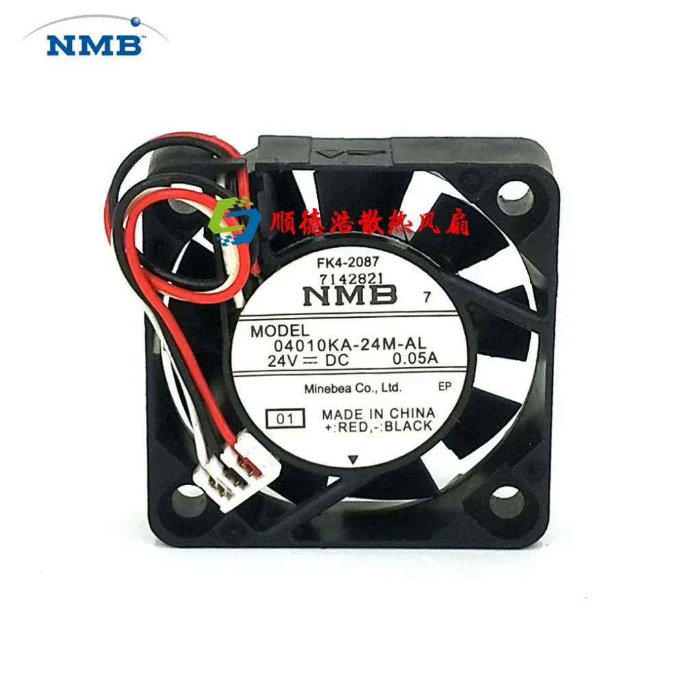 

New for NMB 04010KA-24M-AL 4010 DC24V 0.05A 40 * 40 * 10MM 3-wire inverter cooling fan