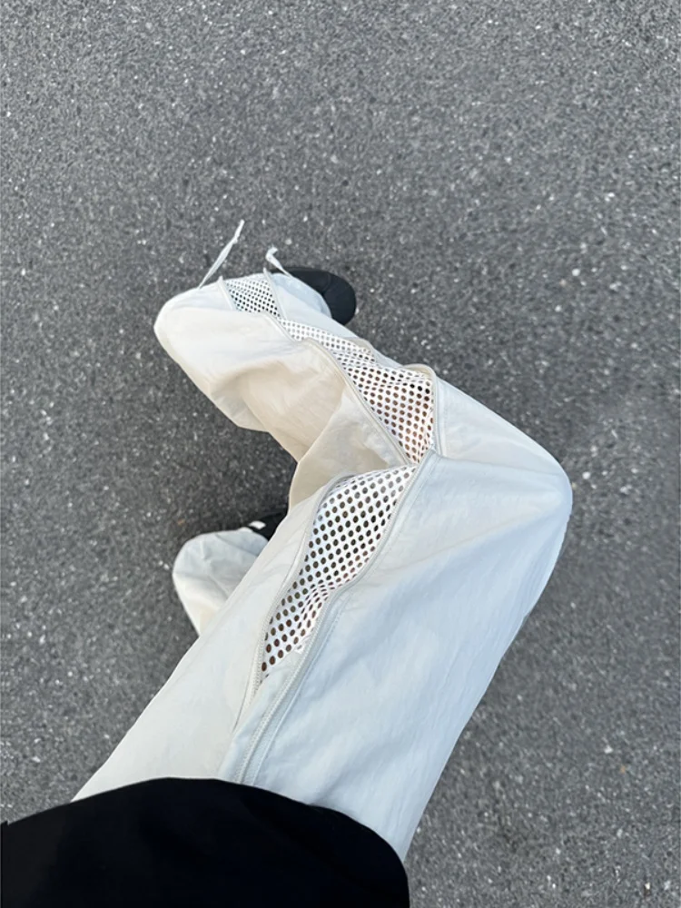 

American High Street Men's Summer Thin Me Breathable Sports Loose Straight Casual Pants Functional Paratrooper Trousers