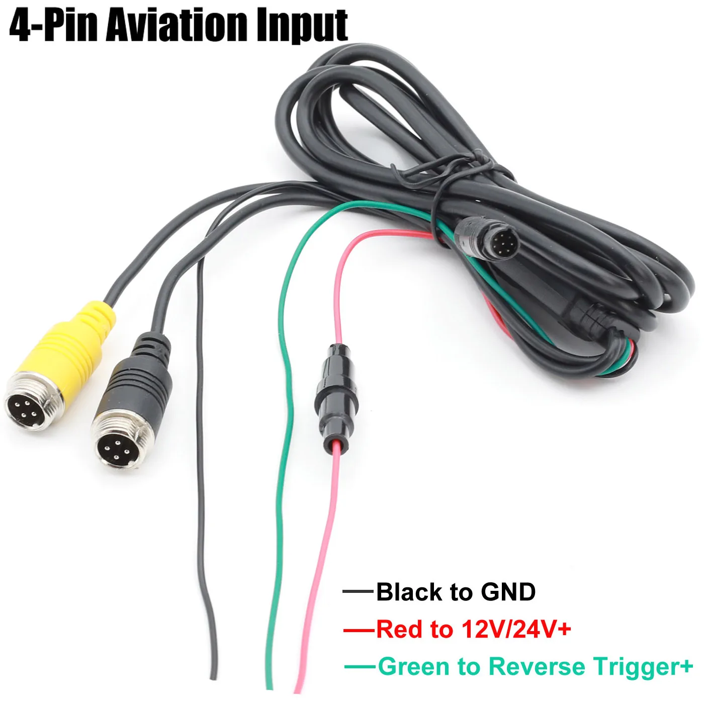 7 インチ TFT 液晶モニター 800X480 2CH スイッチスクリーン 4pin 航空ビデオ/AV 入力車のトラックのバックアップリアビューリバースカメラ用