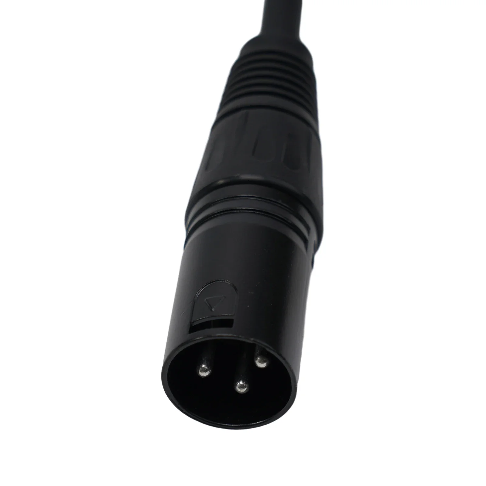 Home Black Extension Cable Microphone Stable Straight Studio Wear Resistant Male Metal Non Deformation Speaker