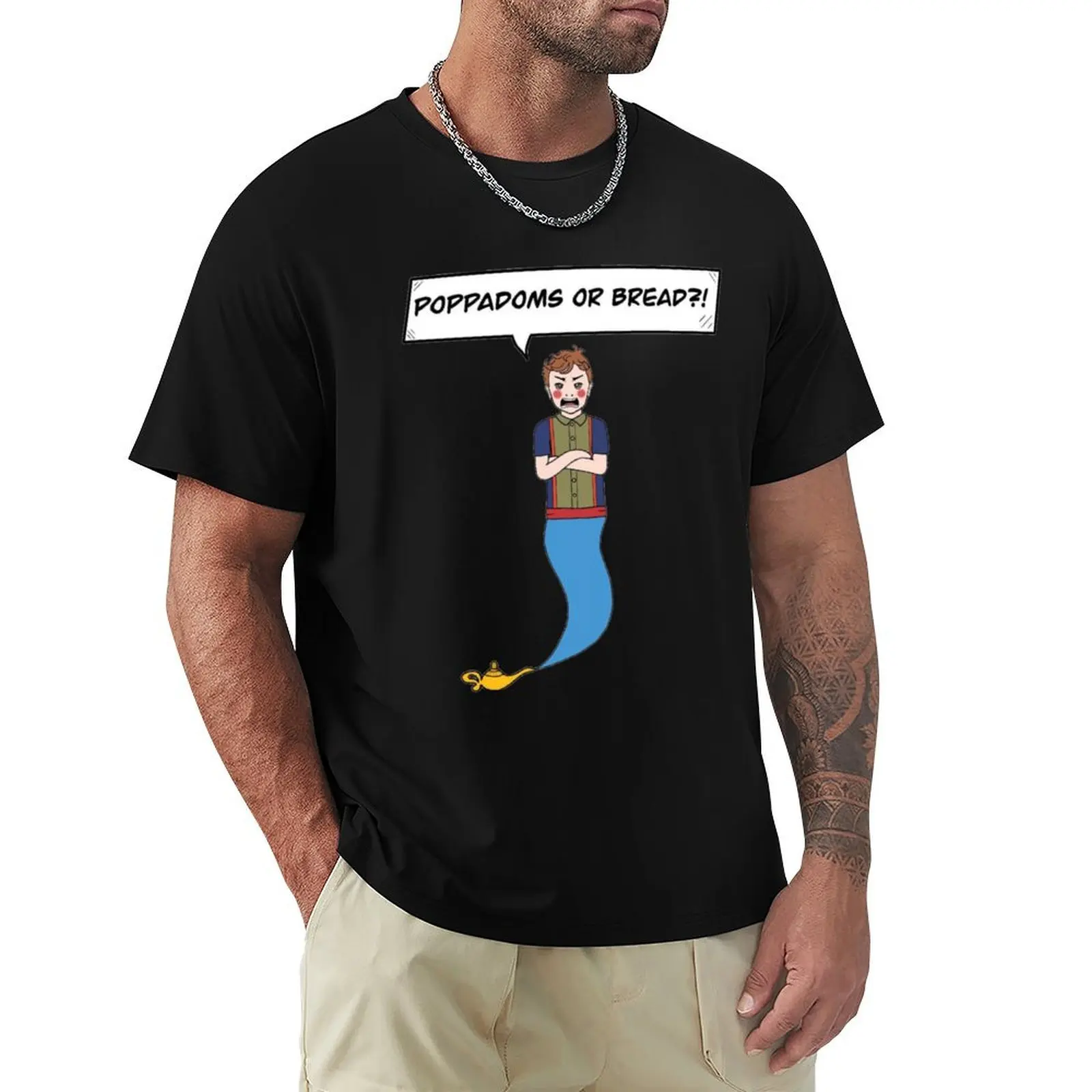 Poppadoms or bread James acaster T-Shirt man t shirt cotton T-Shirt