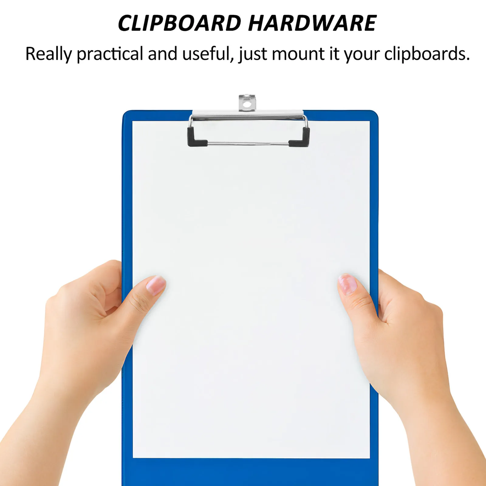 

10Pcs Metal Clipboard Clips Strong Hold Binder Clips for Office Supplies School Students Teachers Writing Board File Fixing