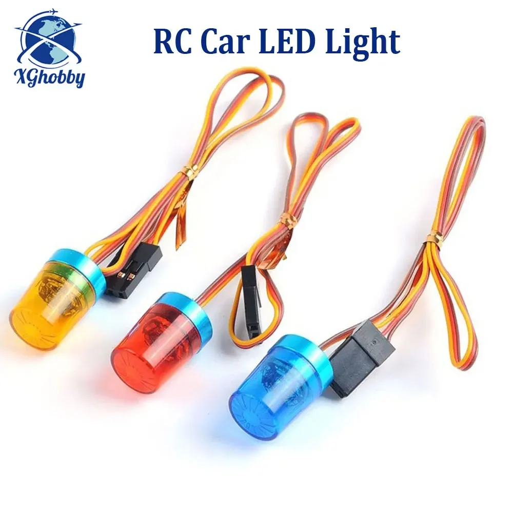 RC Bright LED Light Multi-function Circular Ultra Lamp Strobing-blasting Flashing Fast-slow Rotating Mode for RC Car HSP Axial