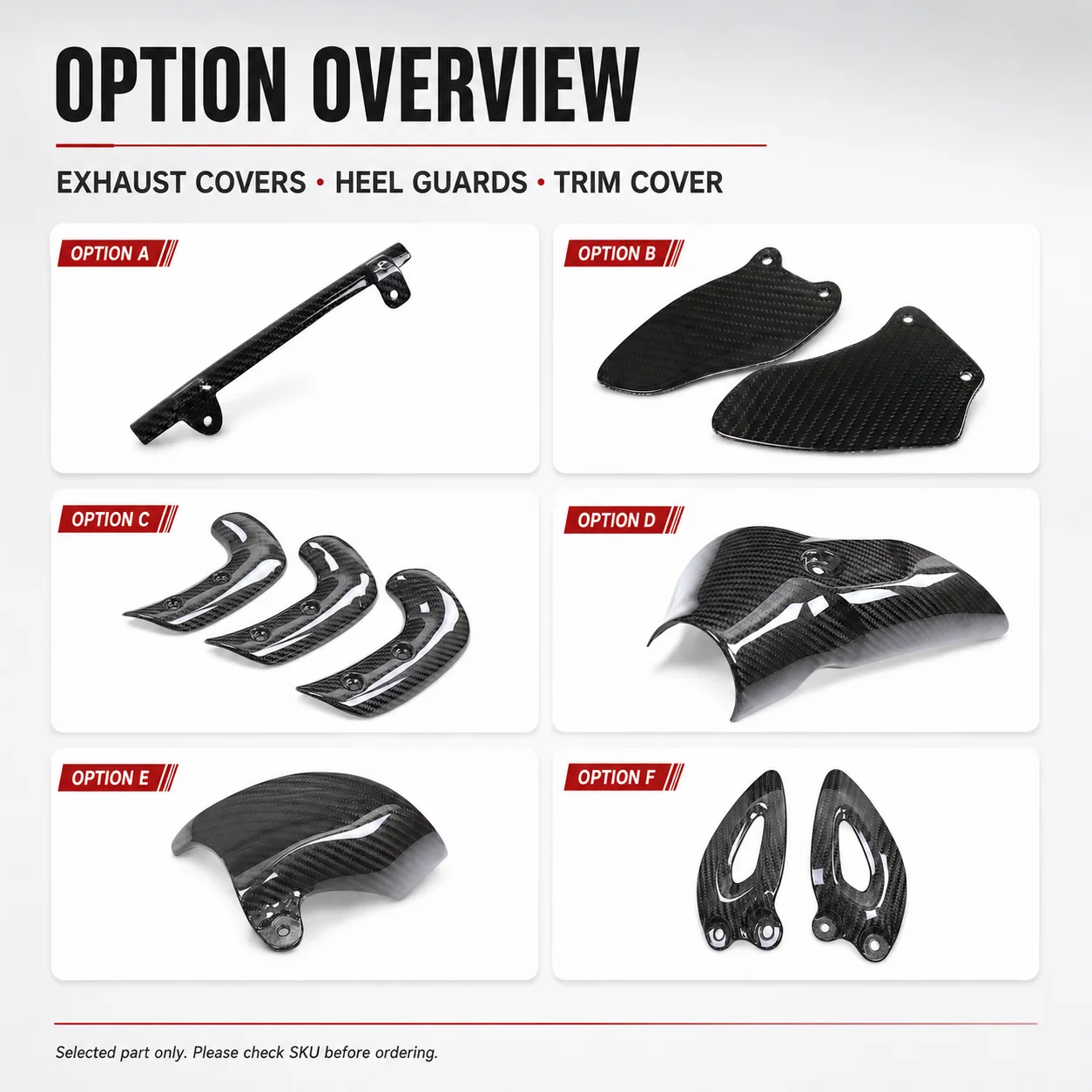 Carbon Fiber Parts Kit Exhaust Heat Shield Heel Guard Trim Covers for Triumph Rocket 3 GT 2020-2023 Motorcycle Accessories view 2
