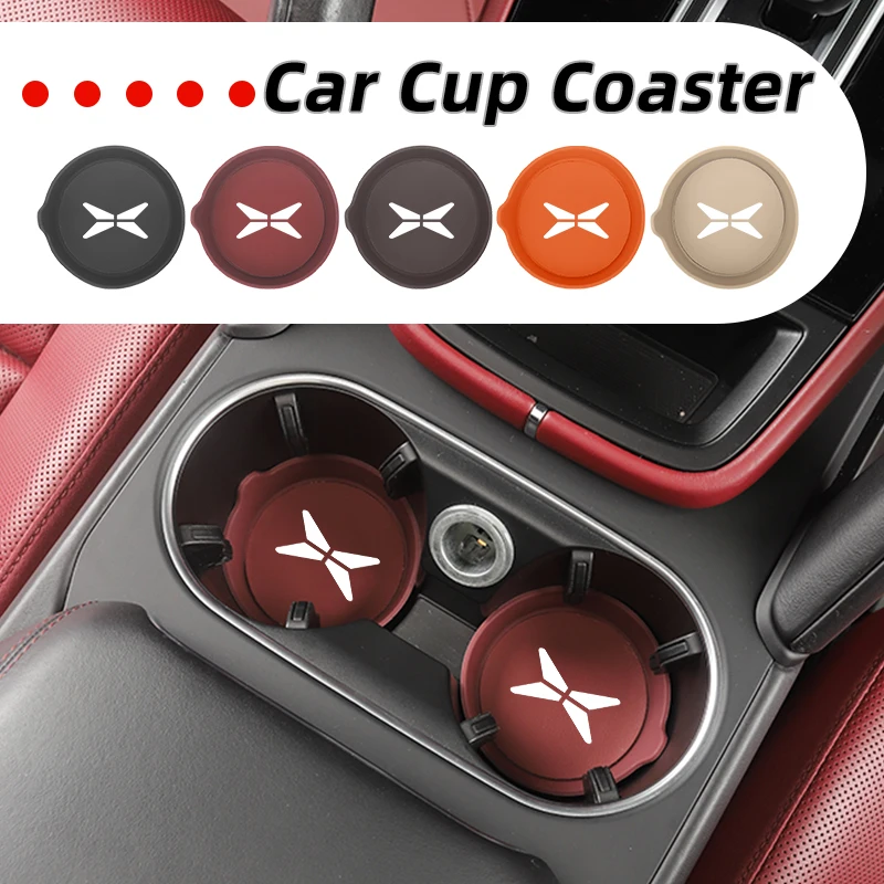 

Car Coaster Mug Drinking Pad Cup Non-Slip Mat Accessories Pads For Xpeng P7 X9 G3 G3i G9 G6 2025 P5 X2 N5 F30 H93 Beta