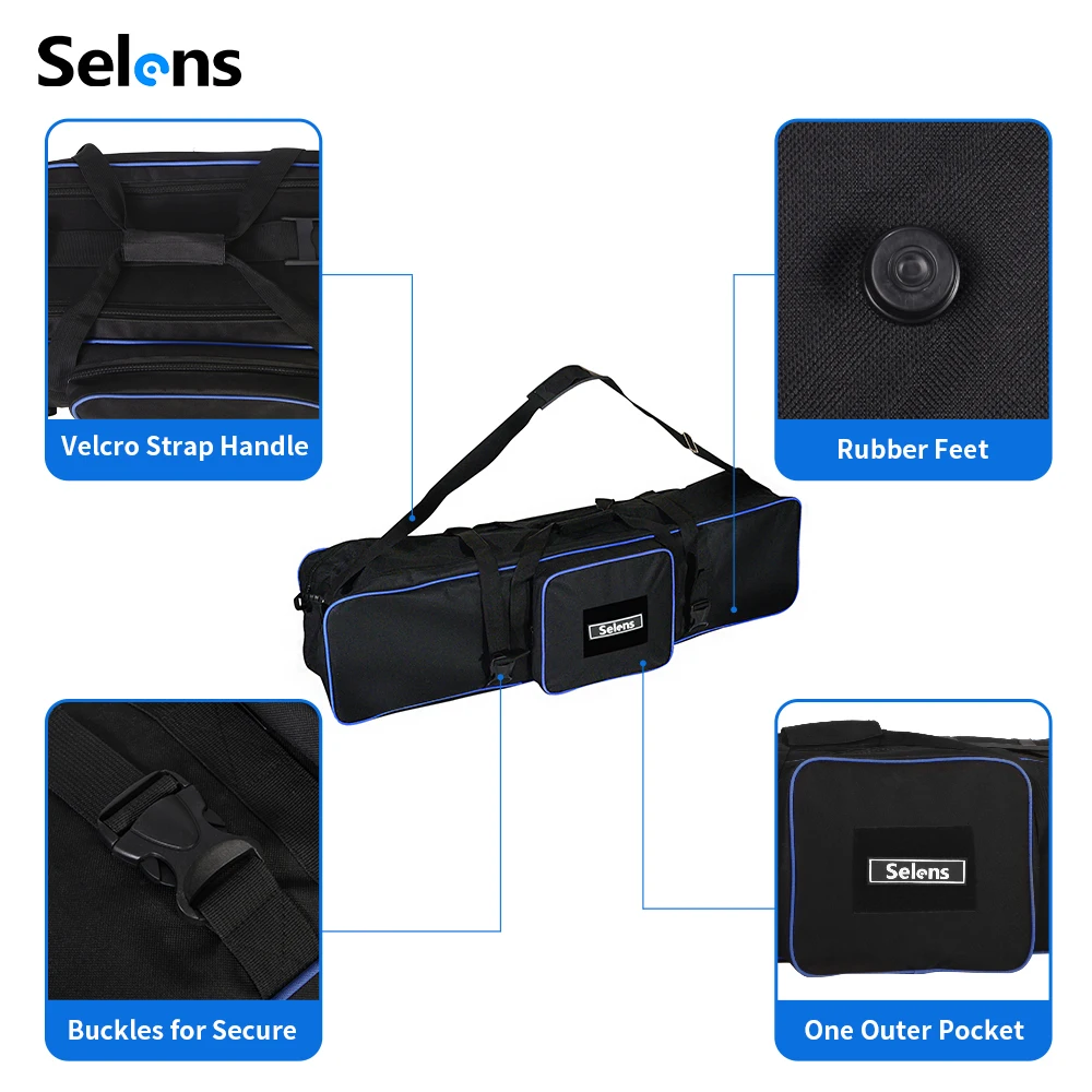 Meking 105ซม./43in ขาตั้งกล้องกระเป๋าอุปกรณ์สำหรับแสงยืนร่มขาตั้งกล้อง Studio Gear กระเป๋าถือกันน้ำ