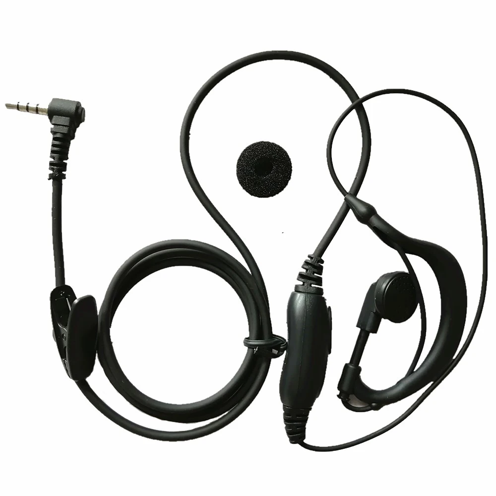 

10x G-Shape Headset Earphone Earpiece Mic For Yaesu Vertex Radio VXF-1 VX-351 VX-354 VX-5R VX-160 VX-168 VX-180 Walkie Talkie