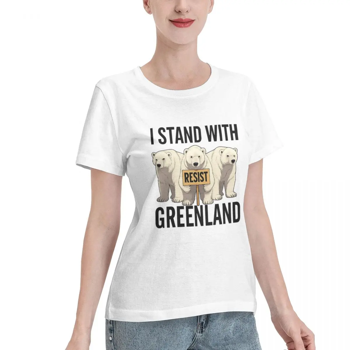 Value Pack Polar Bears For Greenland Climate Solidarity Design Women's T-shirt Classic Wholesale Blank Tee