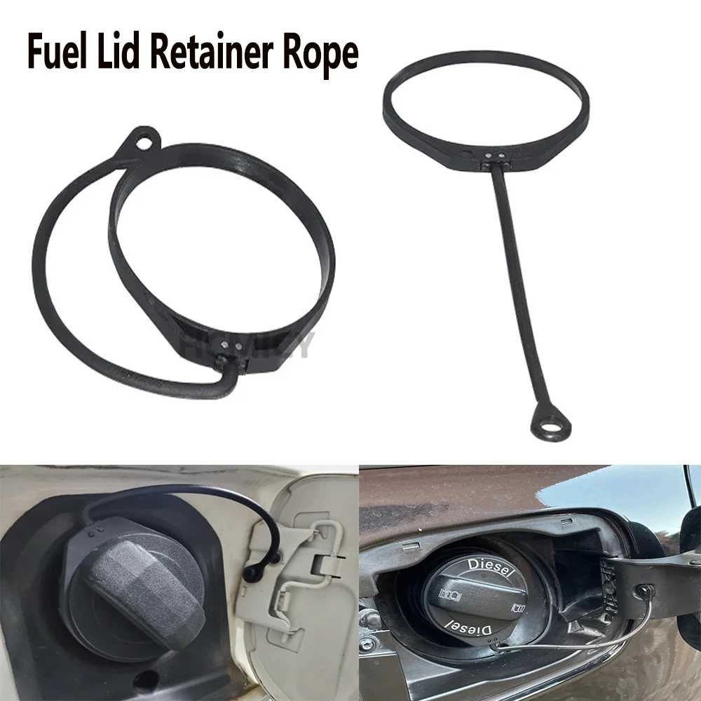 Vehicle Fuel Cap Safety Rope Wear-Resistant Retainer Strap for Tank Lid Fixing Easy Installation Fuel Cap Rope