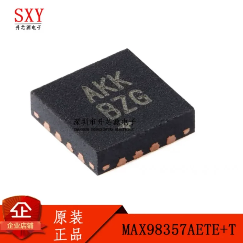 Original MAX98357AETE+MAX98357 silk screen AKK TQFN16 audio power amplifier chip