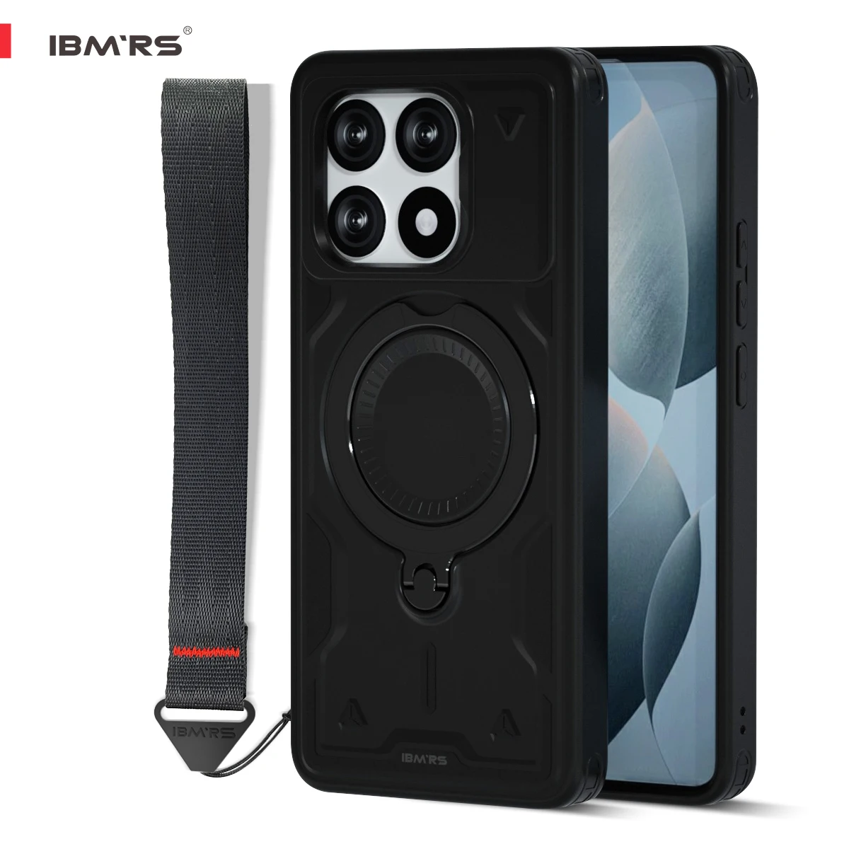 

for Redmi K70E Phone Case [Magnetic Shockproof] with Stand & Strap | Compatible for Poco X6 Pro | 360° Protection