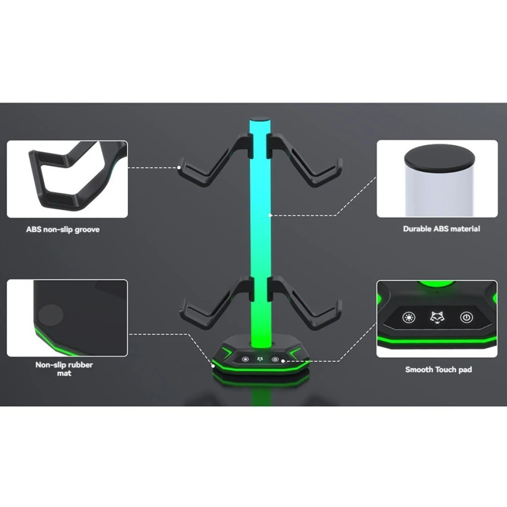 

Кронштейн для PS5 SLIM/Windows System и игровой консоли RGB Dazzle Desktop Ambient Light, подставка для хранения гарнитуры, аксессуары