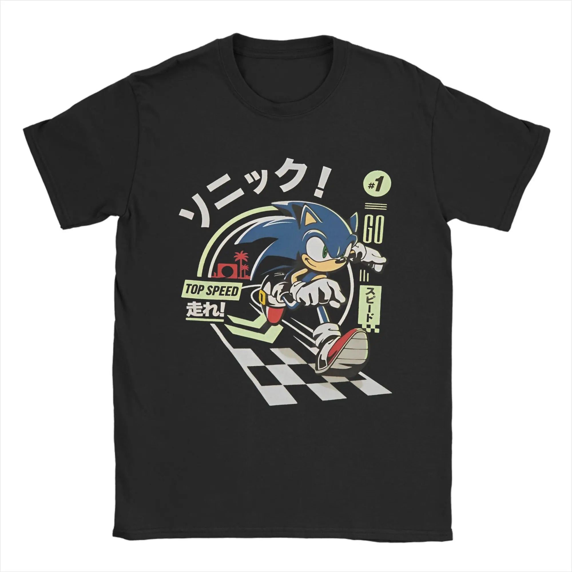 

Футболка Sonices для мужчин и женщин, аниме-игра, футболка из чистого хлопка для отдыха, футболки с круглым вырезом и короткими рукавами, оригинальная одежда