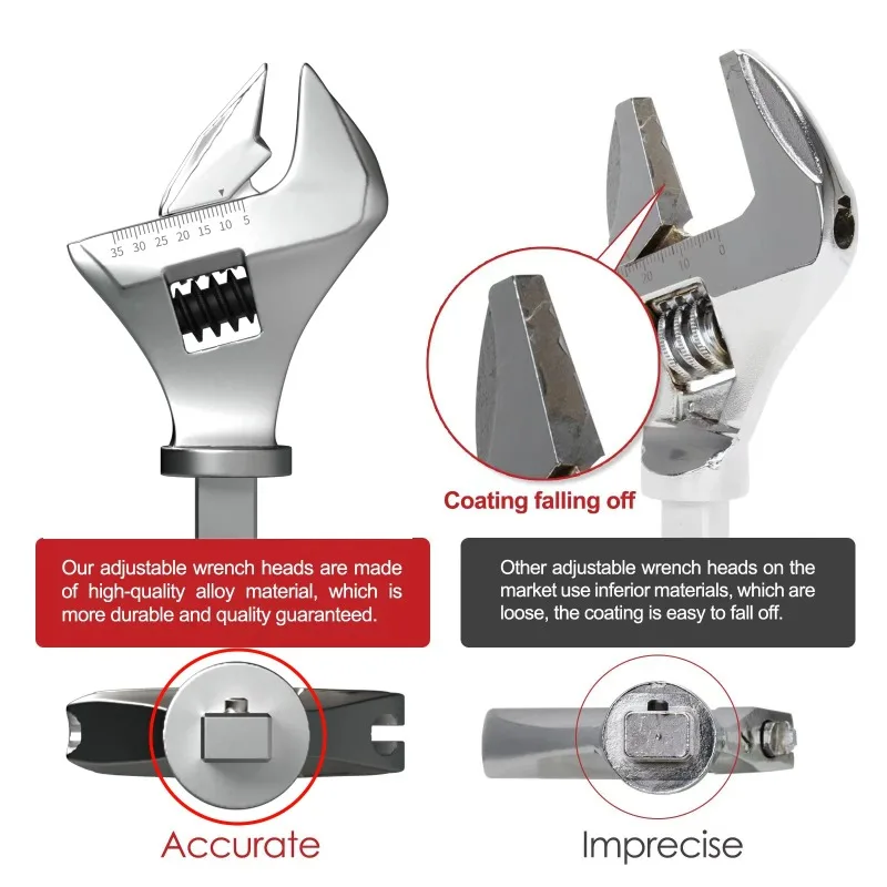 Adjustable Digital Torque Opening Wrench LED Buzzer Prompt Auto Repair Pipeline Torque Measurement Tool