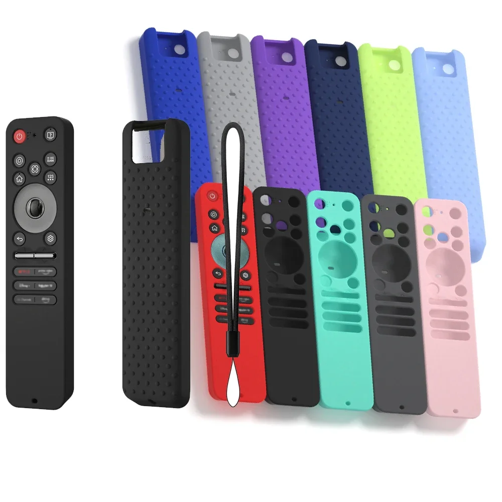 Silicone Remote Protective Case for LG MR25GA Magic, Protective Covers Anti-Slip Remote Controller Case Cover with Lanyard