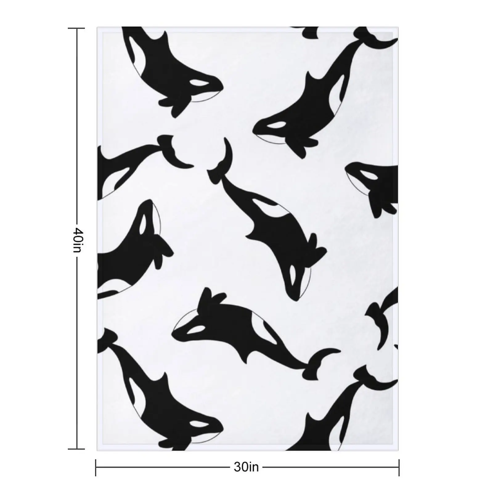Orca Killer Whale Throw Blanket Sofa Quilt Custom Summer Moving Blankets