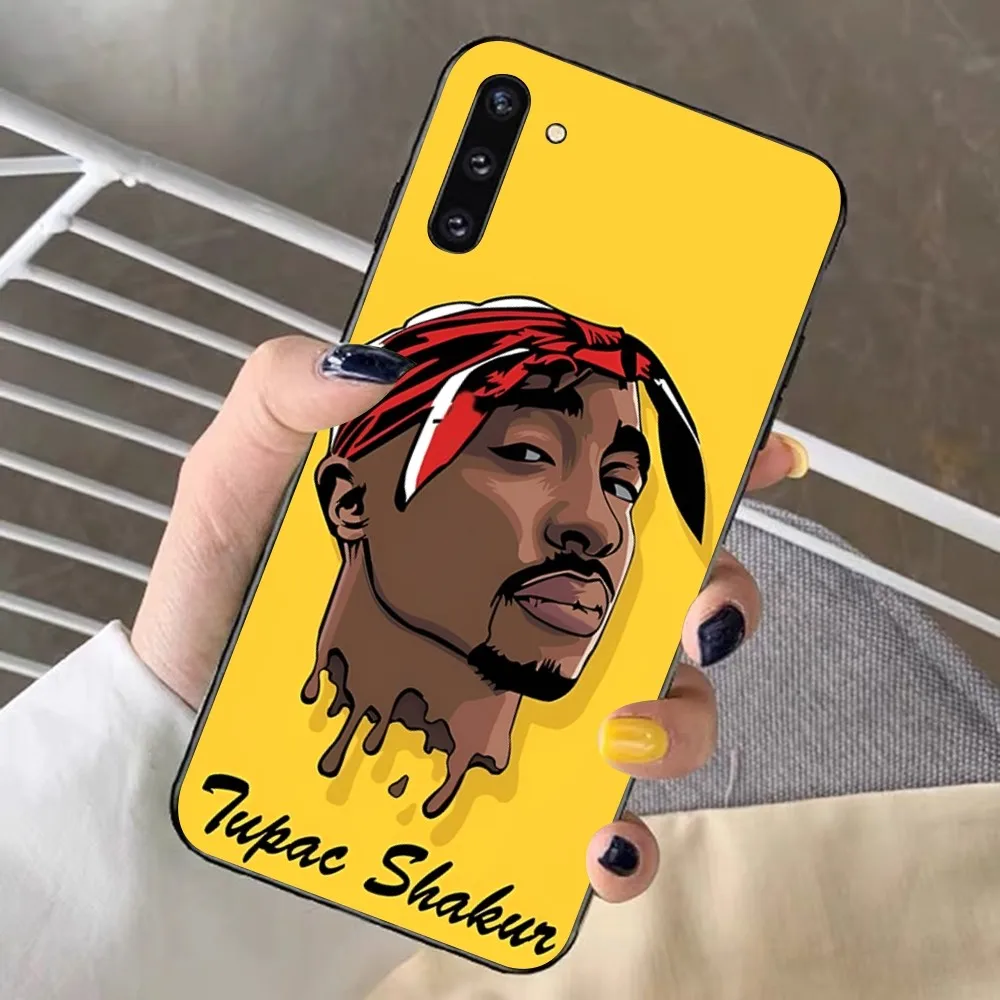 Rap Singer T-Tupac S-Shakur   Phone Case For Samsung Note 8 9 10 20 pro plus lite M 10 11 20 30 21 31 51 A 21 22 42 02 03