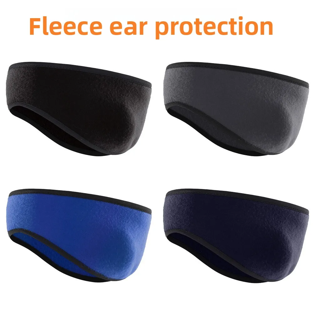 Unisex Outdoor Fleece Headband-Polar Fleece Material Ear&Forehead Protection Windproof&Cold-Resistant Suitable for Skiing Sports