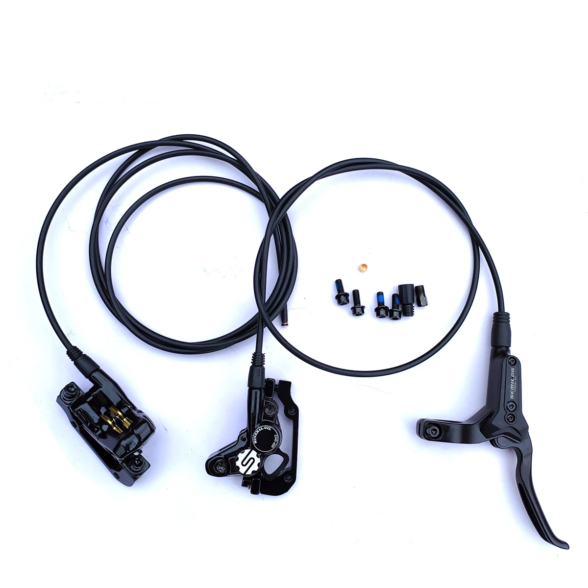 AliExpress NONE 95/185cm Cables  4 Pistons  Mountain Bike Hydraulic Brake  Split Type Bicycle Brakes  Alloy   Bike  Brake