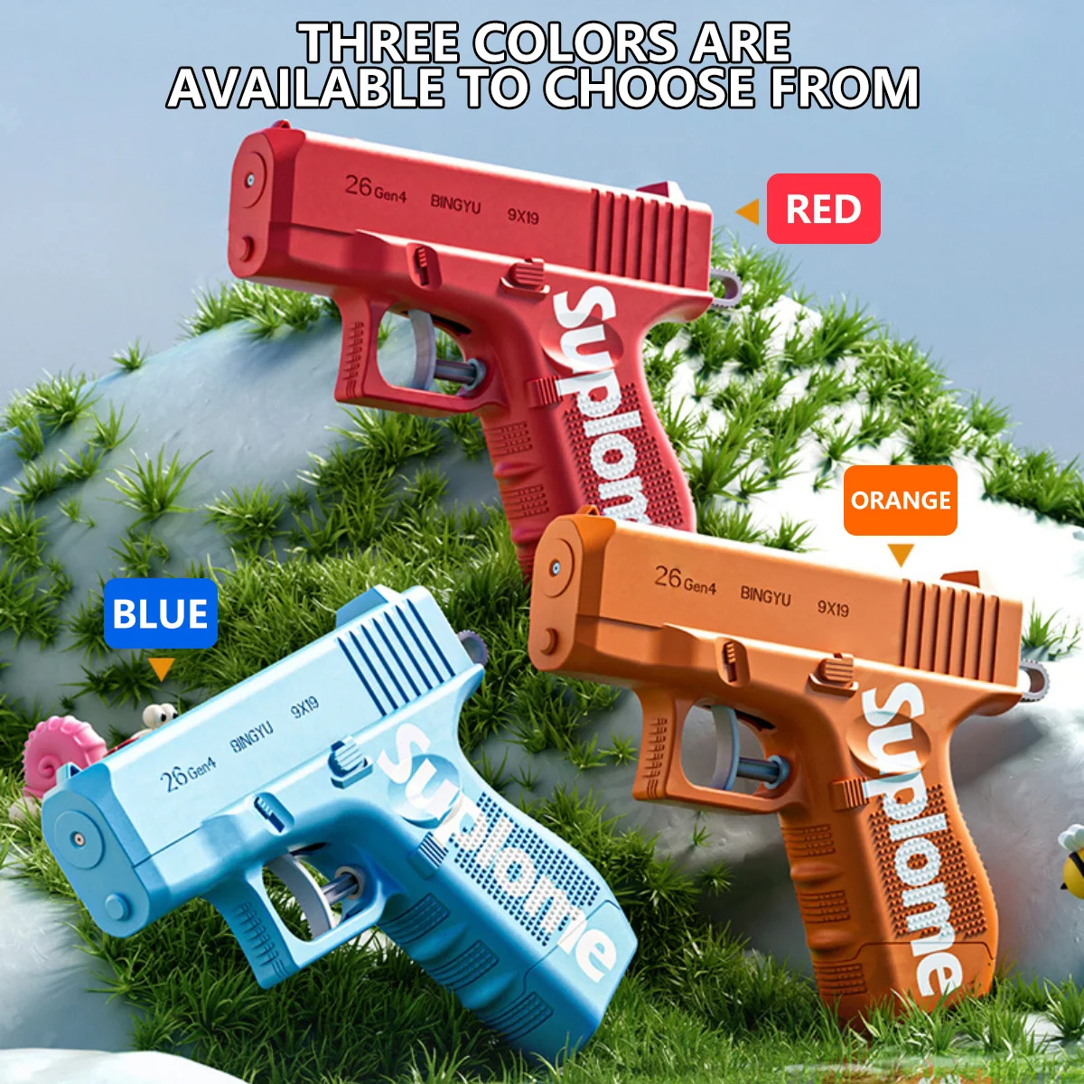 Prank Water gun Toy Handheld Manual Two-Way Water Gun Summer Mischievous Water Toy Children Outdoor Swimming Pool Toy Beach Gift