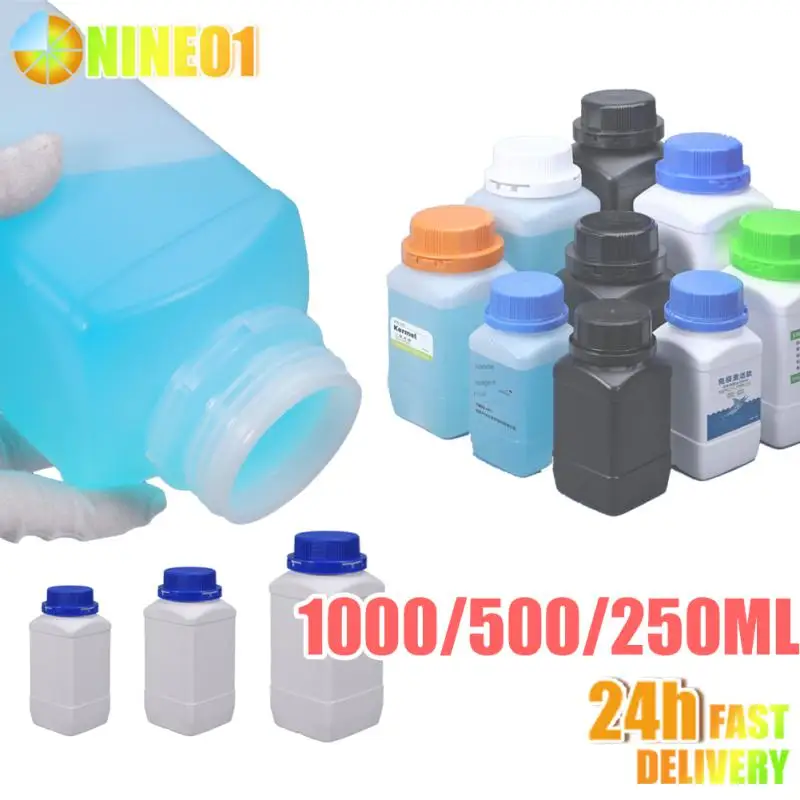 Bottiglie di plastica vuote da 250ML/500ML/1L flacone in HDPE contenitore per reagenti chimici liquidi flacone cosmetico per la conservazione di