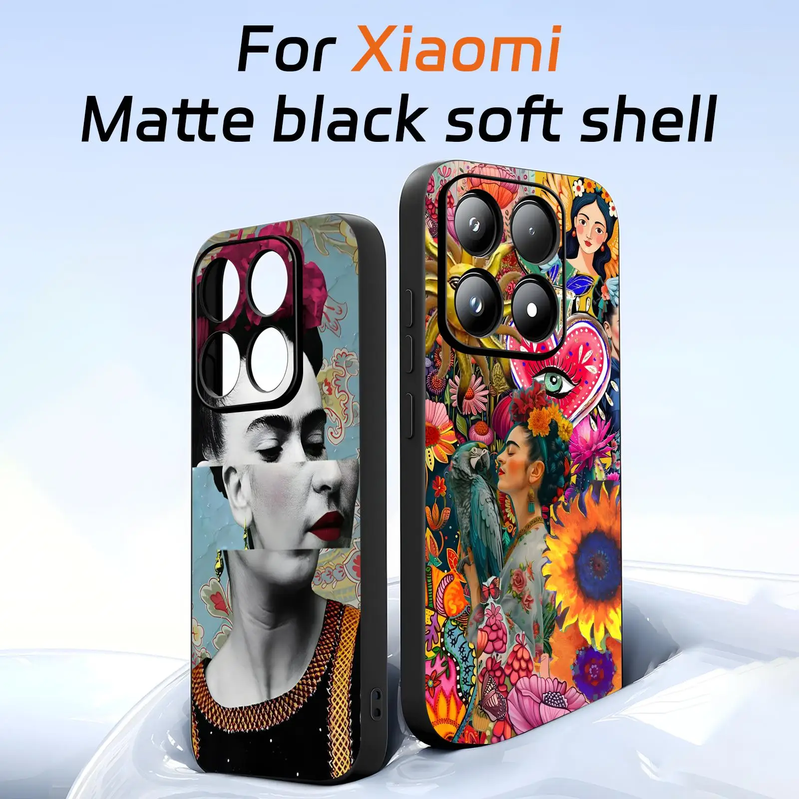 P-Paintings  Phone Case F-FridaS For Xiaomi 17 15 14 13 12 11 T Ultra Pro K-Kahlos Soft black Shockproof Cover