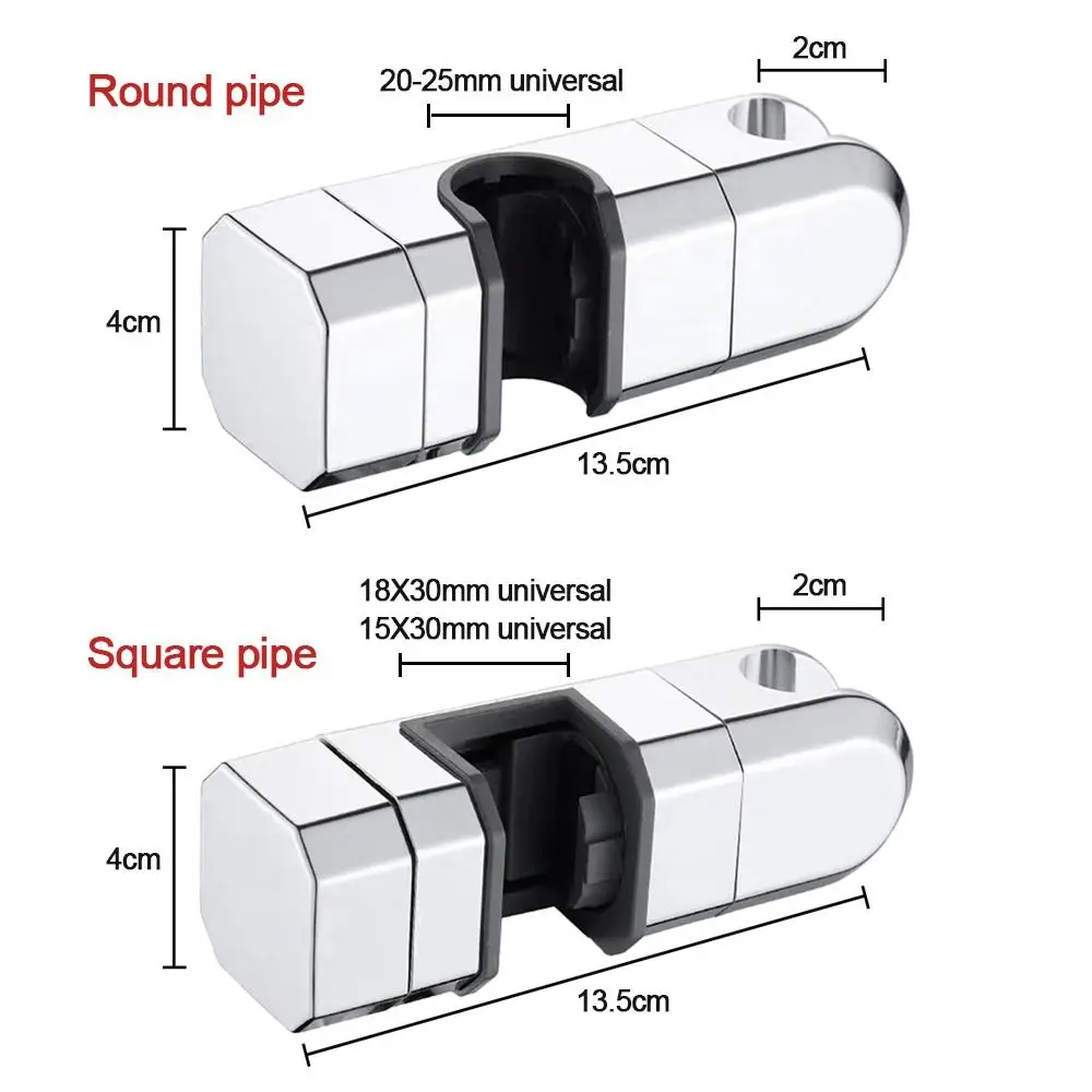 New Adjustable Shower Head Holder Useful Showerhead Rail Slide Bracket Bathroom Bath Rod Bar Hanger Rack