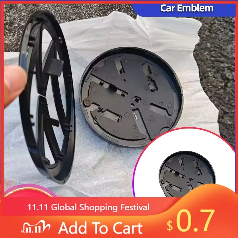 

For Volkswagen VW Interior Stickers Hub Caps 2pcs Replacement Badge For Golf 7 Golf7 MK 7 2014 2015 2017 2016 Car Front Bonnet G