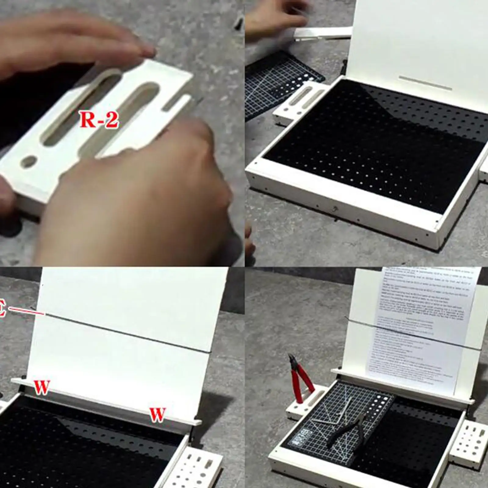 모델 키트 도구 휴대용 모델 도구에 적합 공예 용품 보관 부품