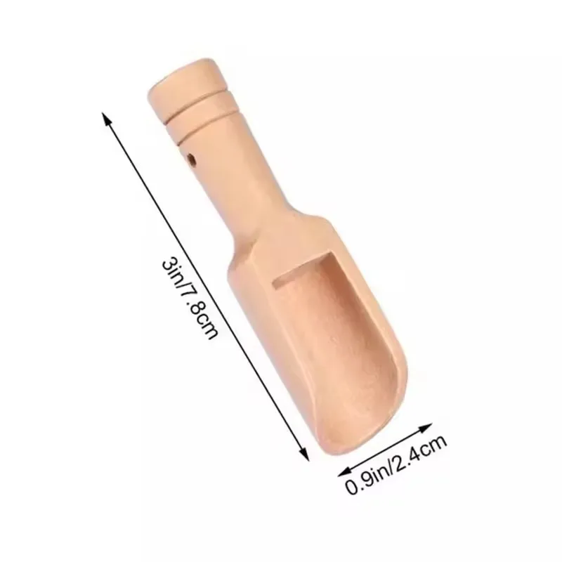2026 New Mini Wooden Scoop Wooden Bath Salt Spoon Flour Shovel Milk Powder Spoon 1Pcs view 2