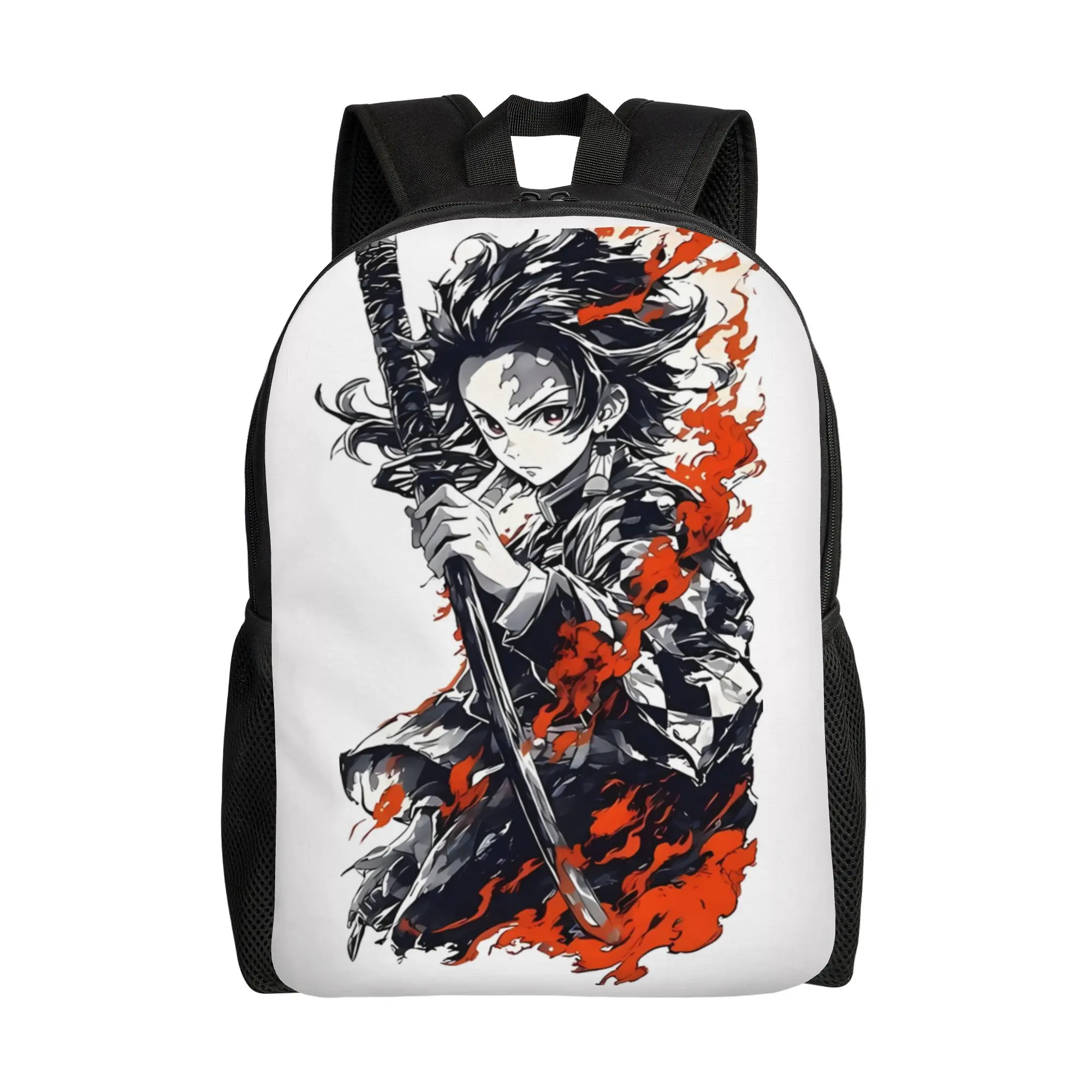 

Back to school season Light Hinokami Kagura Knapsack Tanjiro Kamado For Men Women Backpack