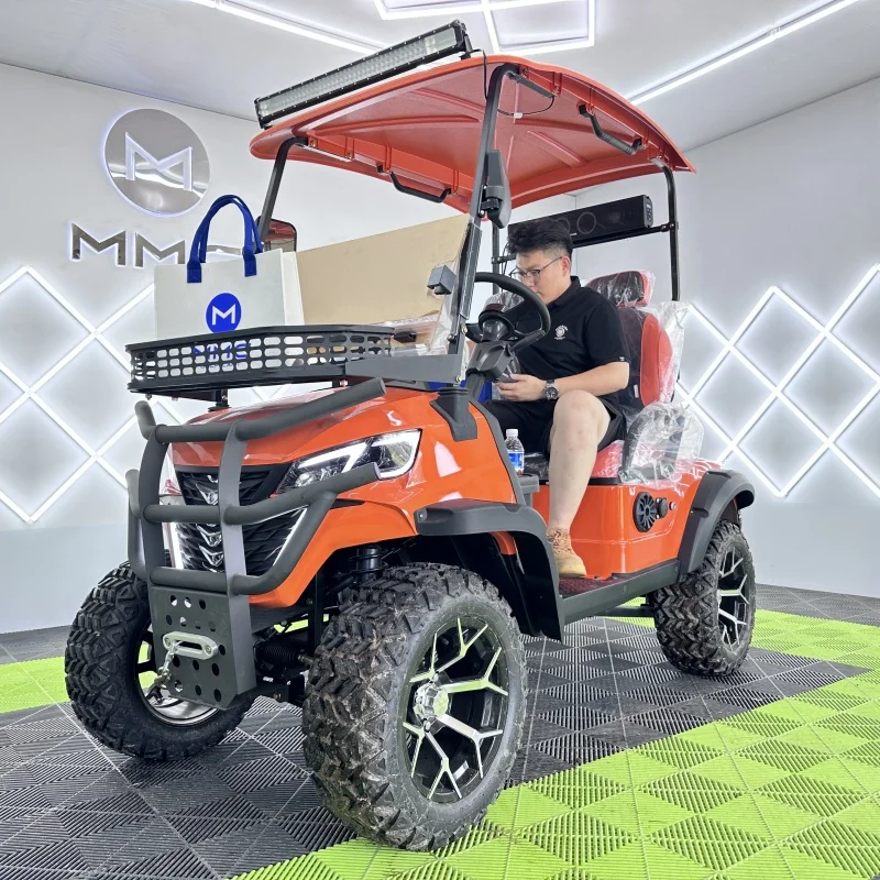 الصين صنع CE معتمد 4 6 مقاعد عربات الغولف الكهربائية بطارية ليثيوم 4-Wheel Drive عربة الغولف