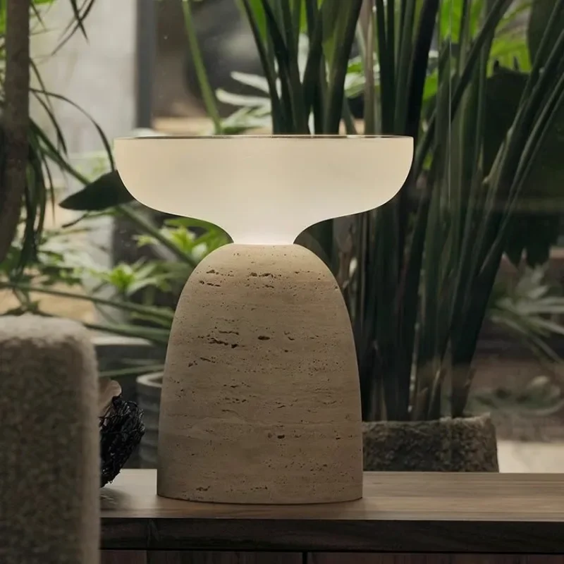 French medieval marble Italian light luxury hotel living room bedroom decoration atmosphere desk lamp