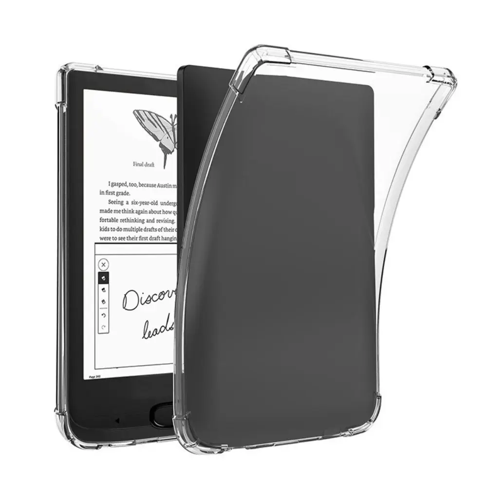1Pc Transparent eReader Case PocketBook 616/617/618/628/632/633/629/634/700/InkPad 4//InkPad Color 2/3 TPU Protective Cover