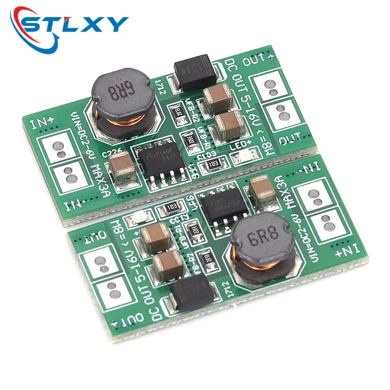 Stlxy 8W High Power Boost Voltage Regulator Module DC 5V-12V USB Pad to DC Output Power Module