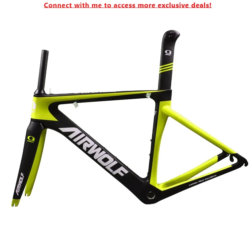

Hot Selling 700C Carbon Fiber Road Bike Aero Frameset With BSA 68mm Carbon Fiber Frame