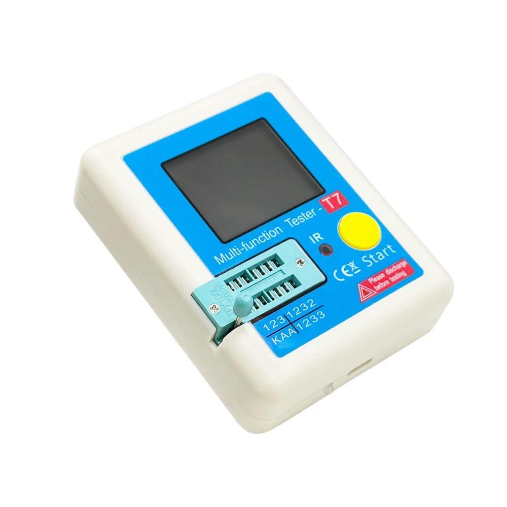 LCR-T7 Transistor Tester Multi-Function Component Meter Test BJT Diode Zener MOSFET JFET IGBT Thyristor Triac Capacitor Resistor
