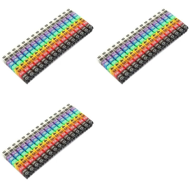 

【CHRISTMAS 】Клип-маркер для кабеля в штучной упаковке, пластиковый номер, номер, этикетка для провода, набор трубок, цветной маркер для кабеля (450 шт., KCM-1,5 мм)