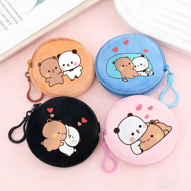 

Bubu Dudu Plush Coin Purse Yier Bear Panda Cute Boys Girls Portable Wallet Cartoon Printed ID Card Storage Bag Birthday Gifts