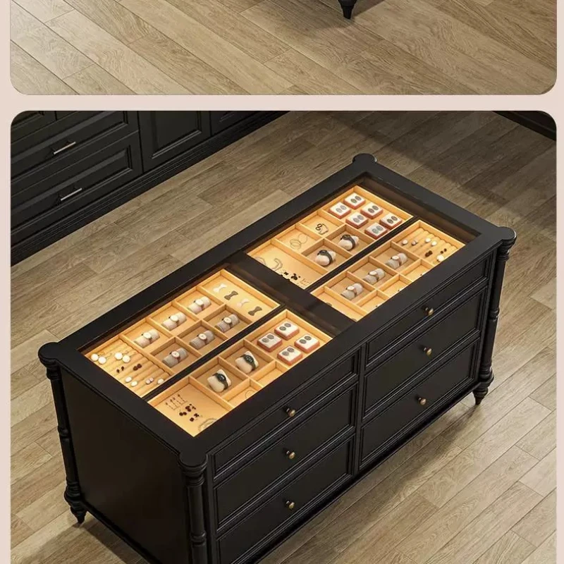 

French vintage cloakroom jewelry display cabinet feel home island bedroom storage floor-to-ceiling cabinet