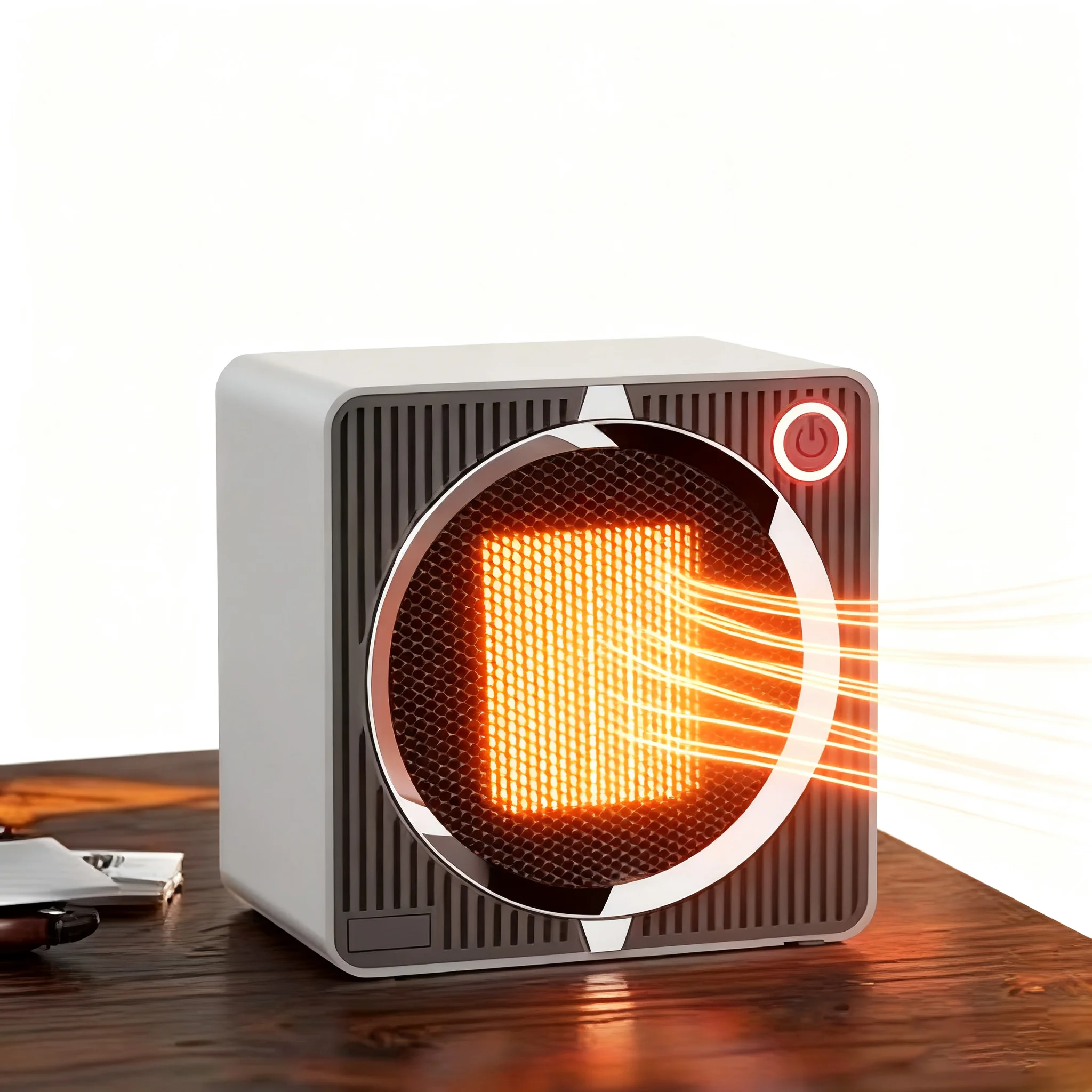 

Обогреватель 500 Вт, умный электрический тепловентилятор, тщательно выбранный небольшой бытовой керамический PTC, низкая мощность, настольная установка, пластик